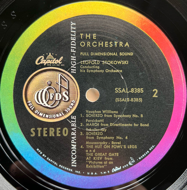 LEOPOLD STOKOWSKI The Orchestra Capitol Records Box Set (1959) SSAL-8385 VG+/VG