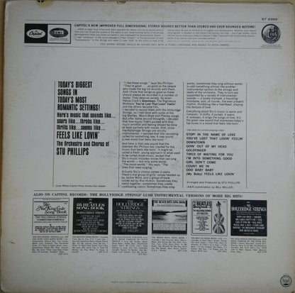 STU PHILLIPS ORCHESTRA & CHORUS Feels Like Lovin' Capitol LP T2356 (Canadian) VG+/VG+ Still In Shrink