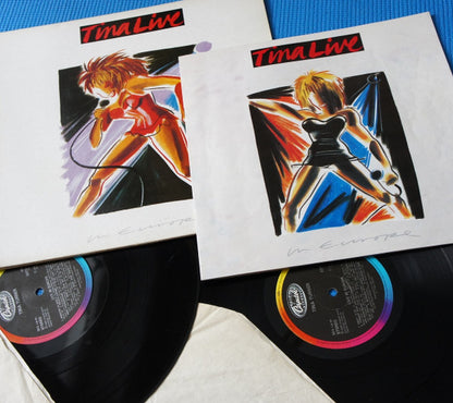 TINA TURNER Tina Live In Europe Capitol Records Dbl Live LP ESTD 1 M-/M-