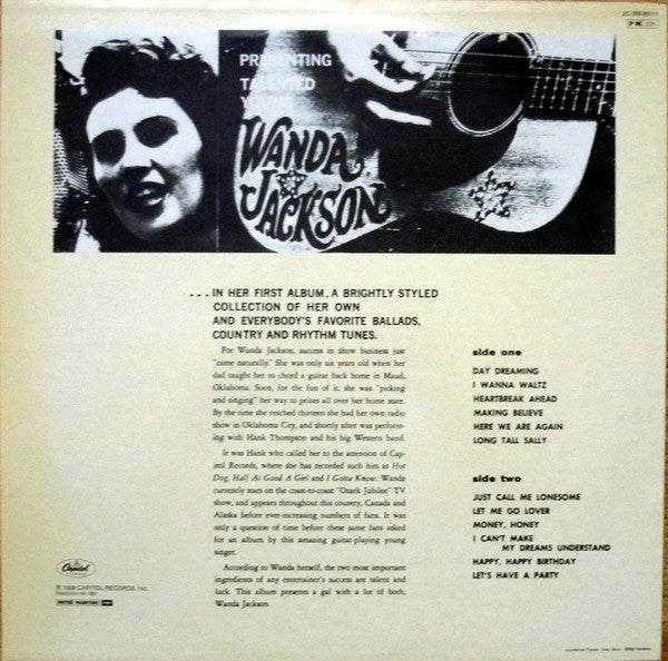 WANDA JACKSON Wanda Jackson Capitol Records 2C 068-85111 (France) Mono LP M-/VG+