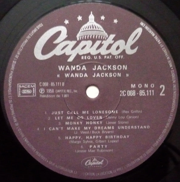 WANDA JACKSON Wanda Jackson Capitol Records 2C 068-85111 (France) Mono LP M-/VG+