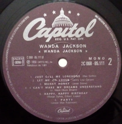 WANDA JACKSON Wanda Jackson Capitol Records 2C 068-85111 (France) Mono LP M-/VG+