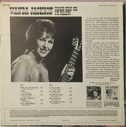 WANDA JACKSON Please Help Me I'm Falling Hilltop Records (US) JS-6058 M-/VG+