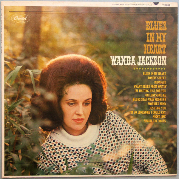 WANDA JACKSON Blues In My Heart Capitol Records Mono LP T-2306 Scranton Pressing VG+/VG+